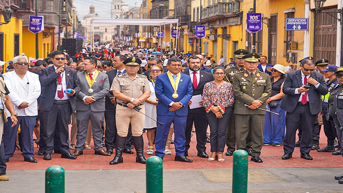 Misa Te Deum por el 105º aniversario de nuestro querido distrito del Rímac en la Iglesia nuestra Señora del Rosario la más pequeña del mundo