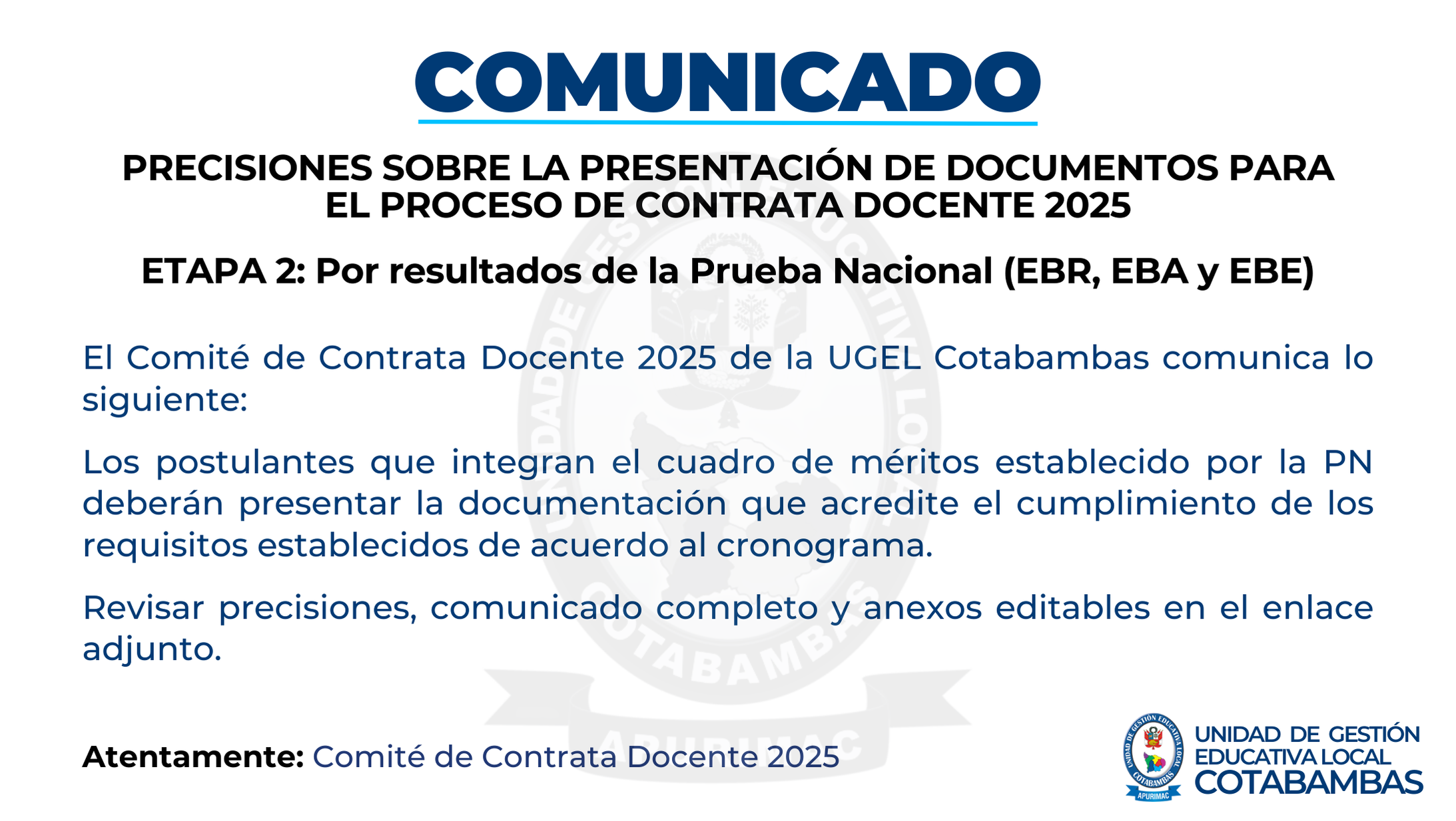 Comunicado