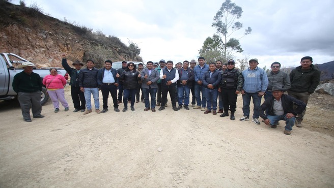 Recorrido de reconocimiento del Proyecto Vial en la Provincia De Antonio Raimondi