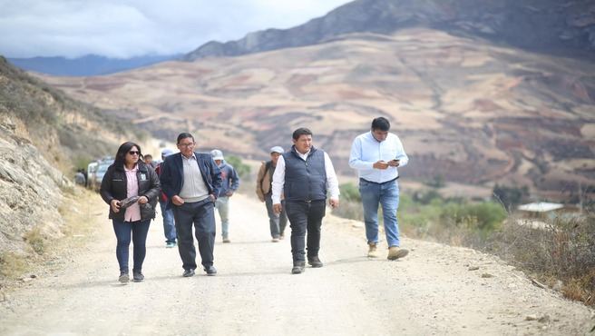 Recorrido de reconocimiento del Proyecto Vial en la Provincia De Antonio Raimondi