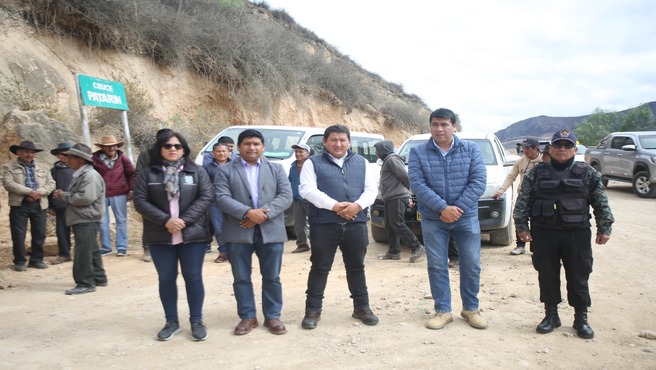 Recorrido de reconocimiento del Proyecto Vial en la Provincia De Antonio Raimondi