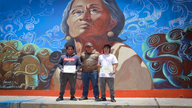 Culmina el pintado de murales representativos de nuestra región
