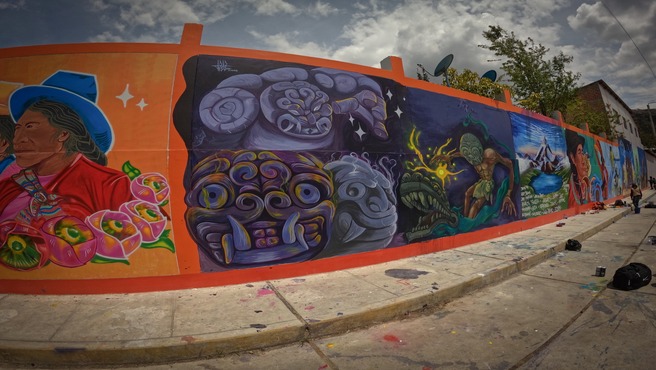 Culmina el pintado de murales representativos de nuestra región