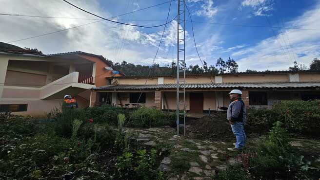 DRTC lleva conectividad de televisión nacional al Centro Poblado de Chinlla