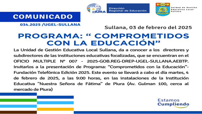 Comunicado N°34-2025