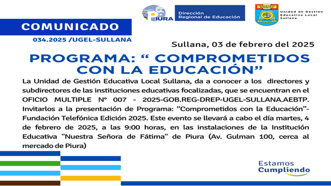 Comunicado N°34-2025