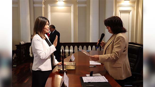 Jueza superior Nancy Carmen Choquehuanca juró como presidenta del Comité de Damas de la Corte Superior de Justicia del Callao  - Periodo 2025-2026 