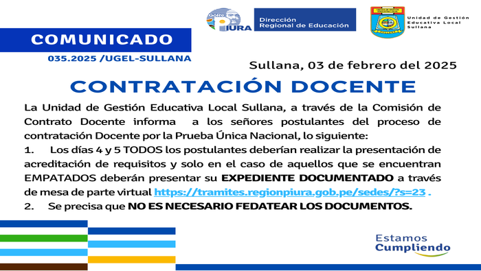 Comunicado N°35-2025