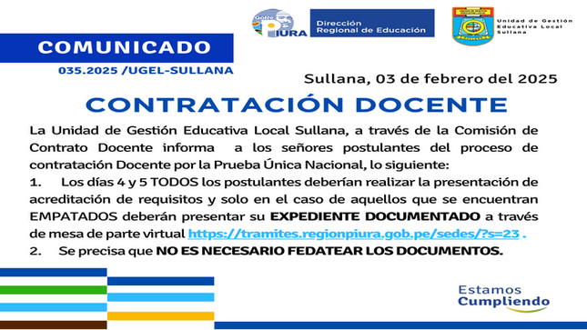 Comunicado N°35-2025
