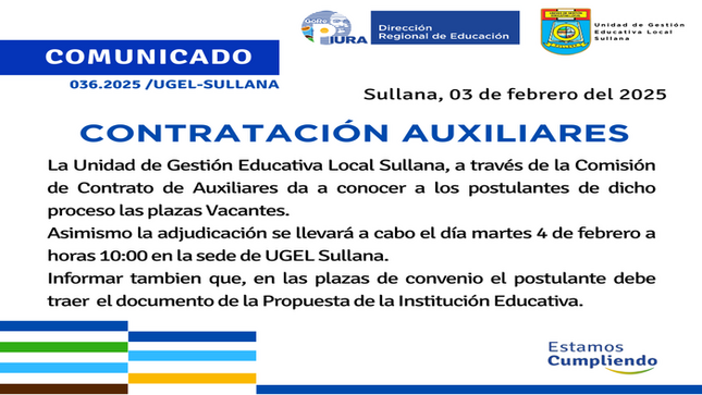 Comunicado N°36-2025