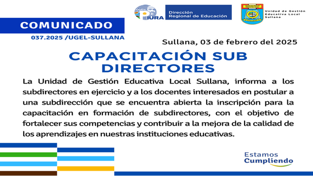 Comunicado N°37- 2025
