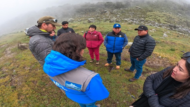 Verifican avance de mantenimiento del acceso hacia LLaca