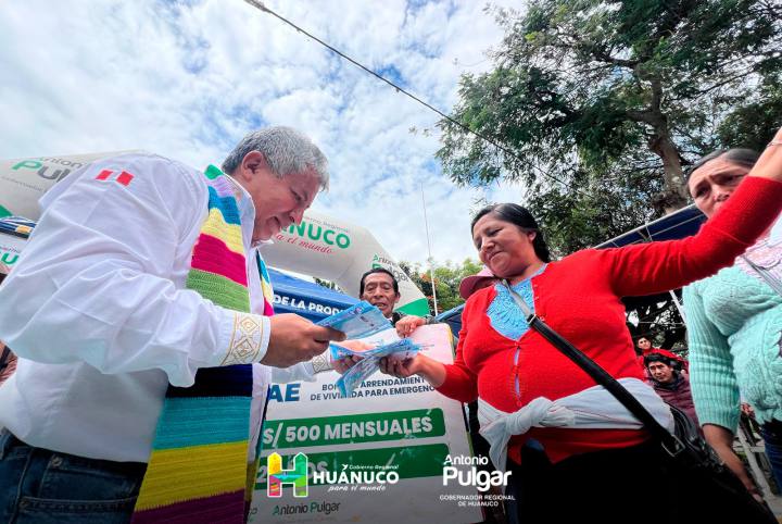 364 familias afectadas por desastres naturales recibirán bono BAE por 4 millones de soles