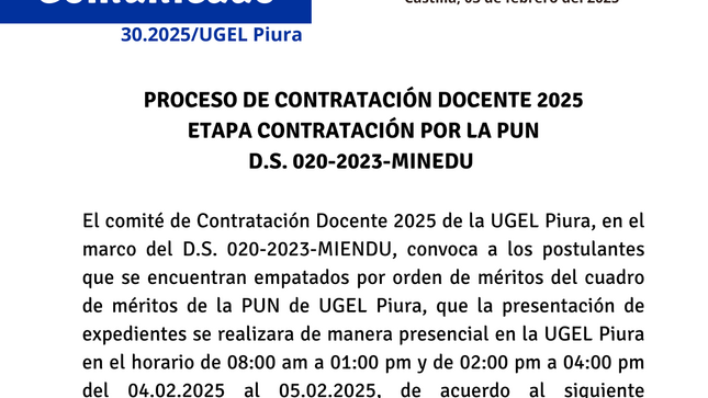 Comunicado