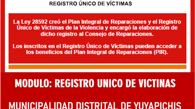 APERTURA DE RUV