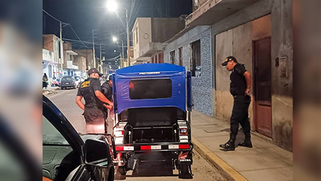 Intervención a vehículo menor por alterar el orden público
