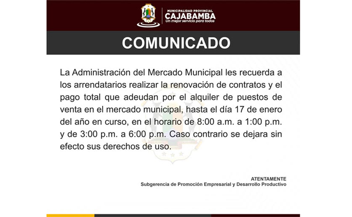 Comunicado