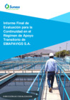 Vista preliminar de documento Informe Final de Evaluación para la Continuidad en el RAT de Emapavigs S.A.