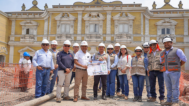 Quinta Presa con los representantes del Plan Turístico y Cultural Perú-Unesco (COPESCO)