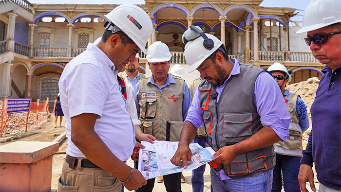 Quinta Presa con los representantes del Plan Turístico y Cultural Perú-Unesco (COPESCO)