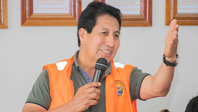 Plataforma de defensa civil realiza mesa de trabajo sobre la problemática del rio Huarmey