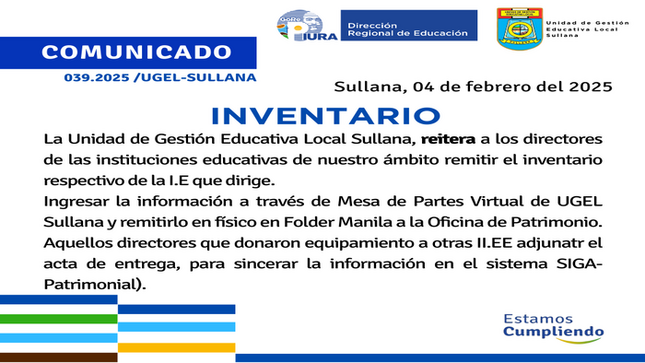 Comunicado N°39-2025