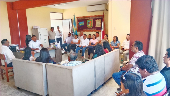 Foto, Alcalde Javier Pazo sostiene reunión de trabajo con funcionarios municipales