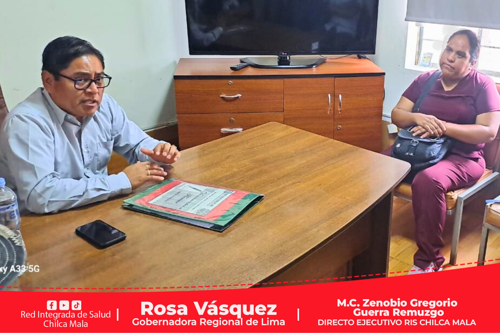 Director Ejecutivo de la RIS Chilca Mala se reúne con el personal asistencial del Puesto de Salud de Piedra Grande y Comunidad de Matará