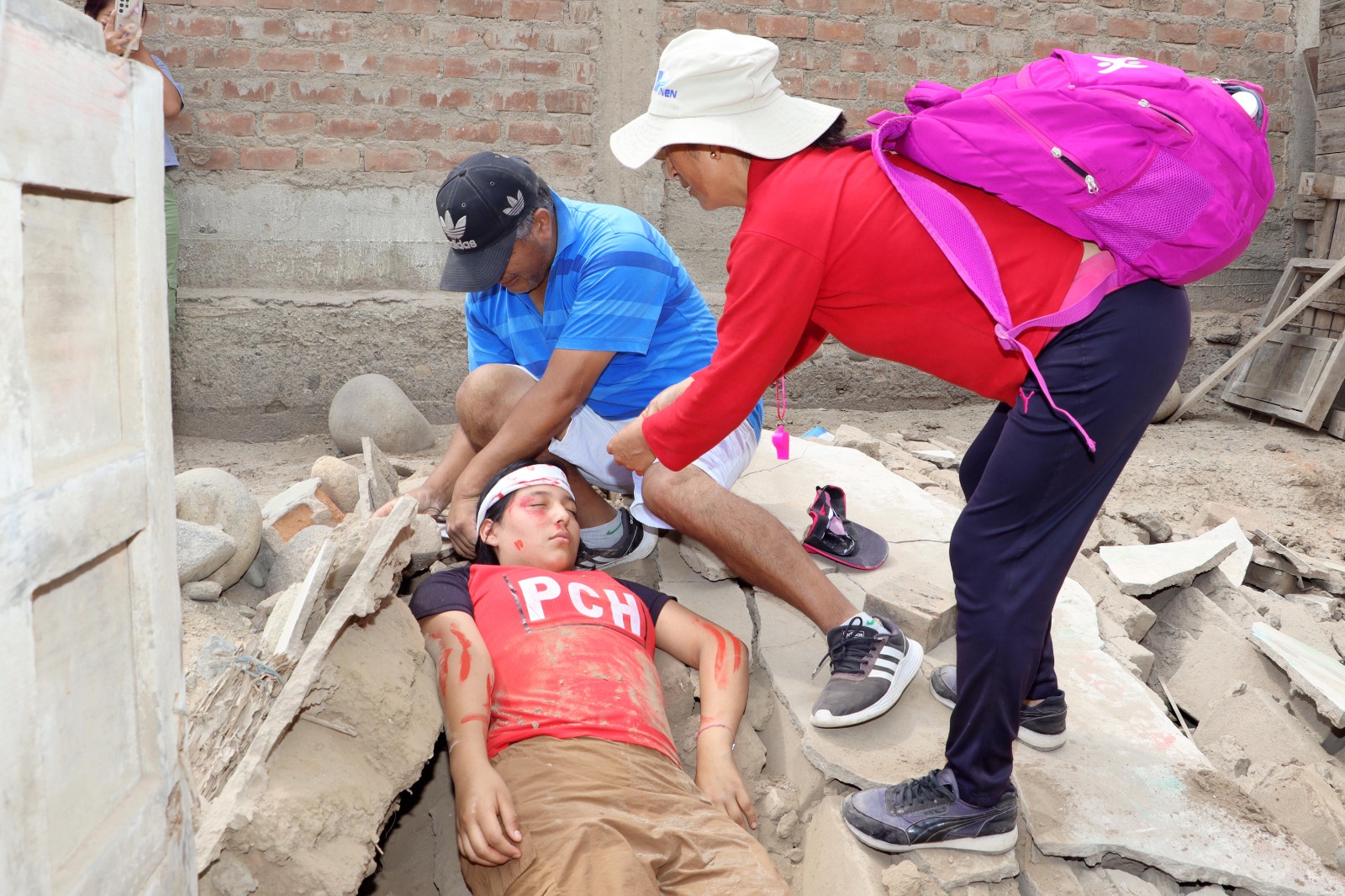 I Simulacro Local Descentralizado Multipeligro en el Pueblo Joven Cerro la Culebra
