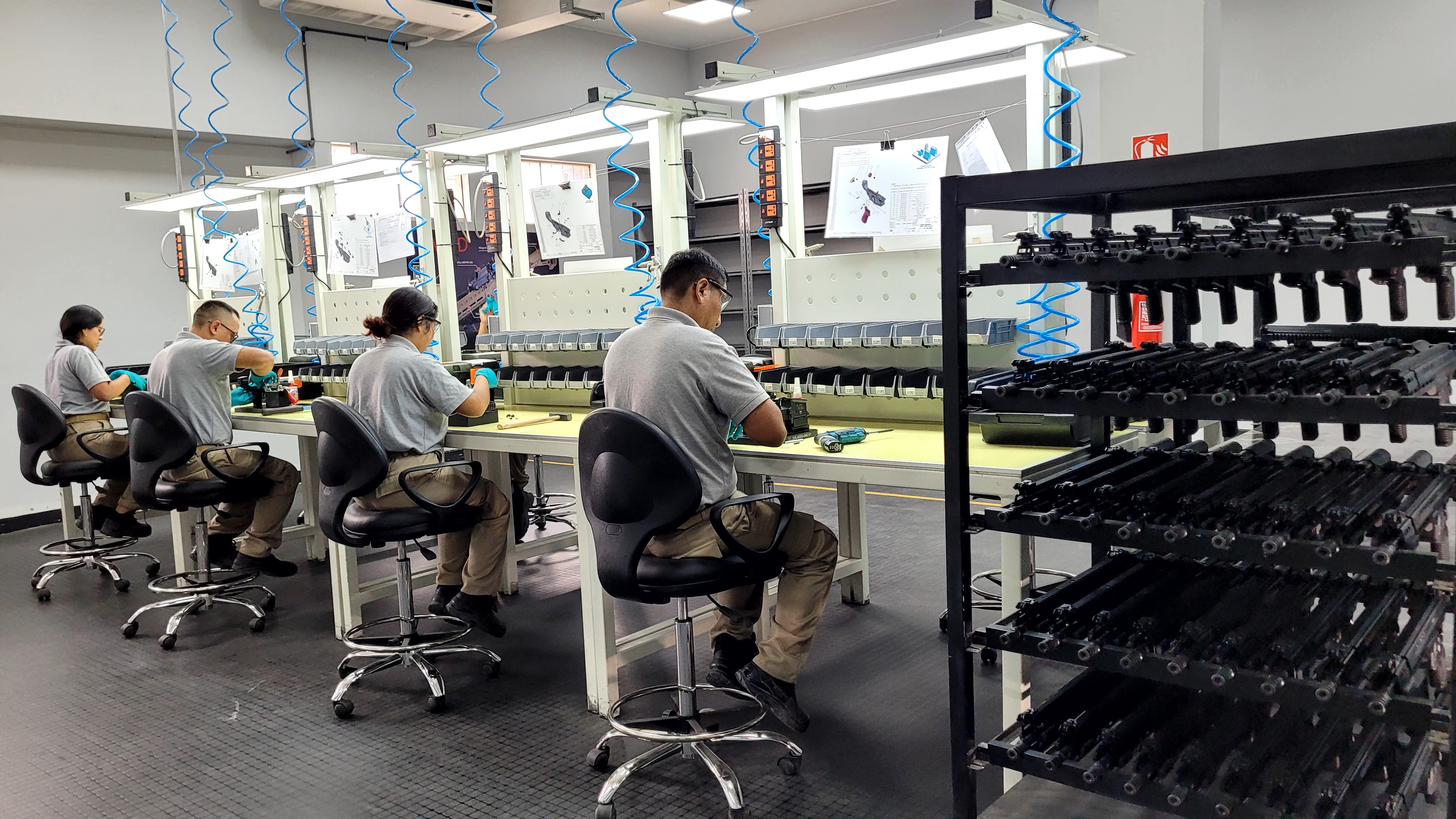 Taller de la planta de fusiles FAME