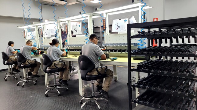 Taller de la planta de fusiles FAME