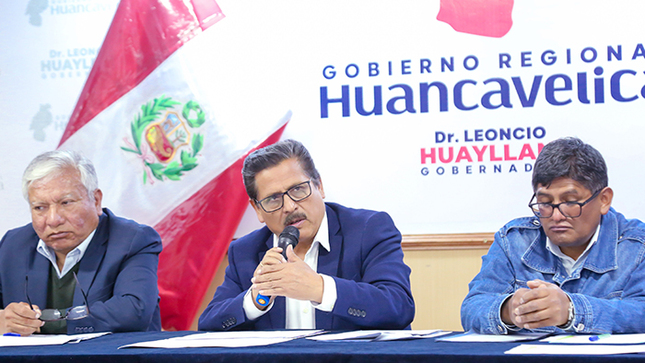 nota de prensa del gobierno regional de Huancavelica 