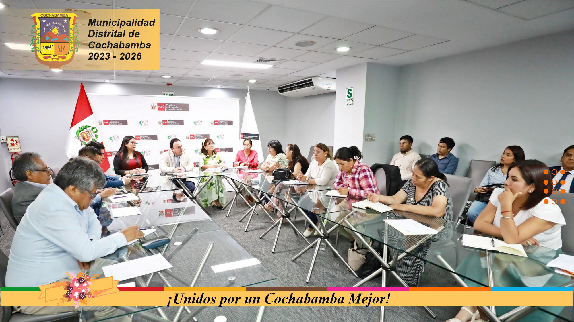 Reunión con Director de Foncodes Julio Velezmoro Pinto y su equipo técnico
