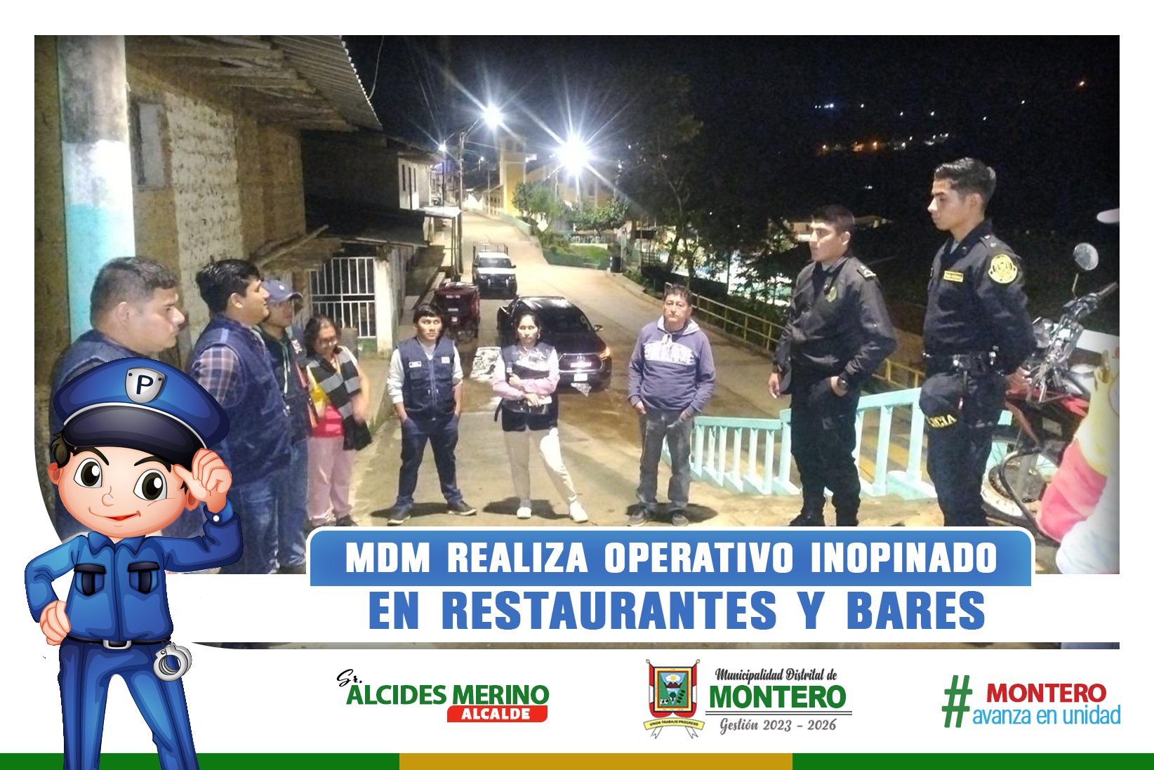 MDM Realiza Operativo Inopinado en Restaurantes y Bares