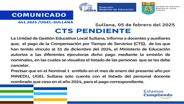 Comunicado N°41-2025
