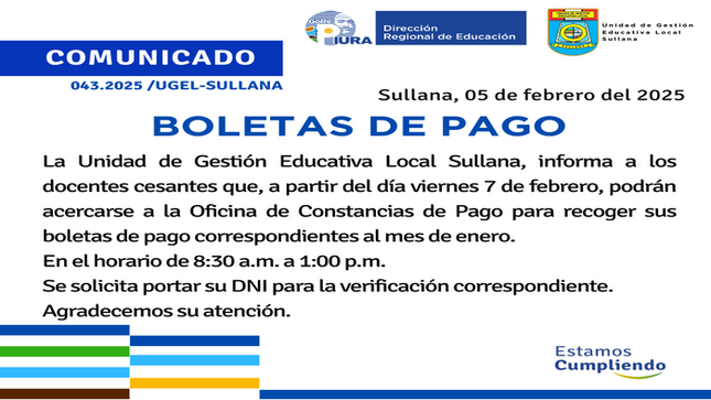 Comunicado N°43-2025