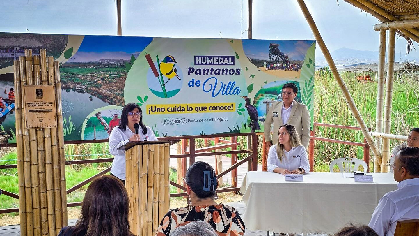 Ceremonia 2025 Dia mundial de los humedales en el Humedal Pantanos de Villa, en Chorrillos