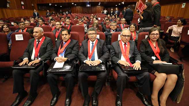 Titular de la Corte Superior del Callao, Miguel Castañeda Moya, participó en Reunión Anual de Presidentes y Gerentes del Poder Judicial