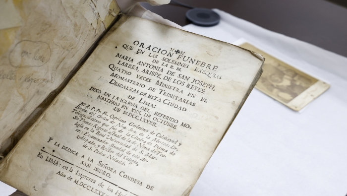 Ministerio de Cultura entregó dos bienes bibliográficos recuperados de 1782 y 1889 a la Biblioteca Nacional del Perú