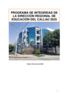 Vista preliminar de documento Programa de Integridad DRE Callao 2025