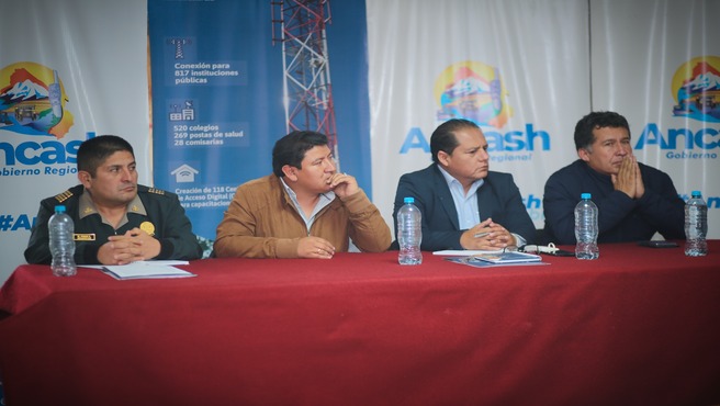 Avance del proyecto regional de instalación de Banda Ancha en Ancash
