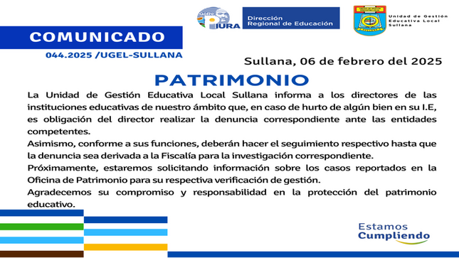 Comunicado N°44-2025