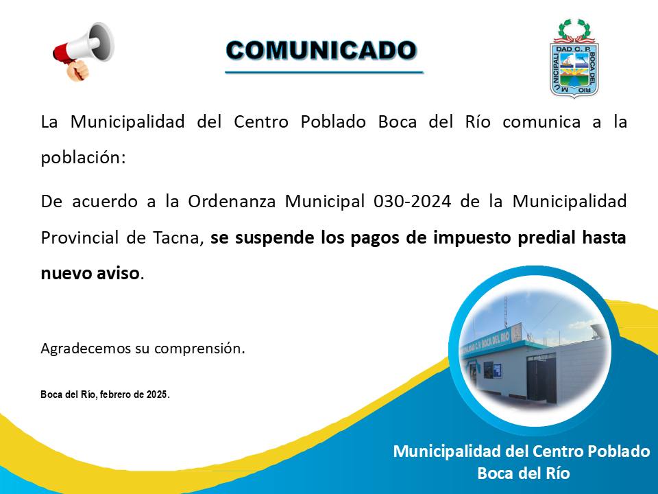 comunicado predial 2025