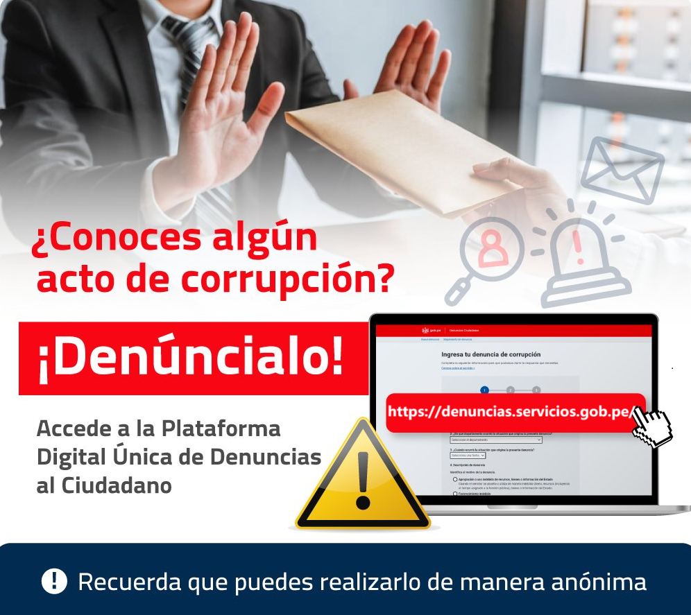 Denuncia actos de corrupción