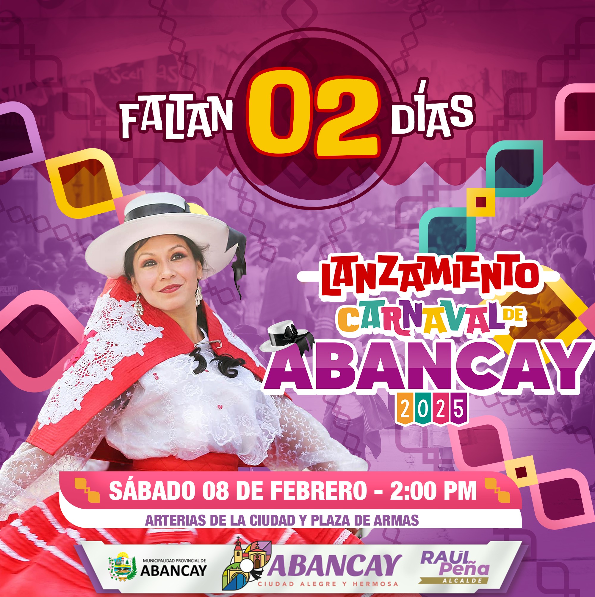 ¡Acompáñanos A Celebrar El Lanzamiento Del Carnaval Abanquino, El Más Alegre Del Perú! 🎭🎉