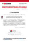 Vista preliminar de documento 151  CONGREGACION CRISTIANA EN EL PERU -CERTIFICADO - RENOVACION