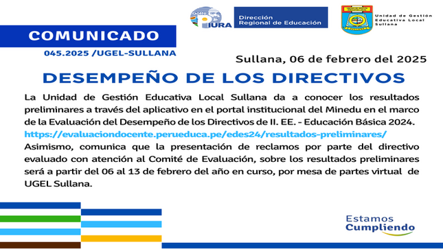 Comunicado N°45-2025
