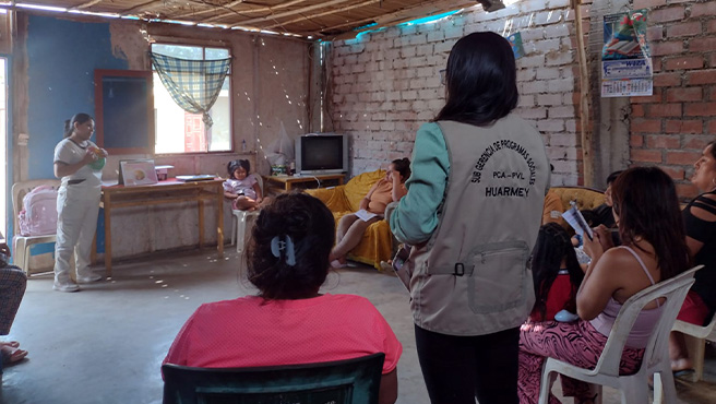 Municipalidad realiza charlas informativas a beneficiarios de los programas de vaso de leche, en alimentación saludable