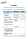 Vista preliminar de documento COMUNICADO: MODIFICACIÓN DE CRONOGRAMA