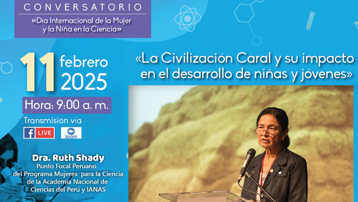 Doctora Ruth Shady participará en conversatorio por el día de la mujer en la ciencia
